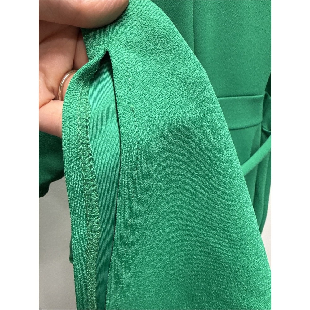 Eloquii Emerald Green Midi Dress Size 18 Short Sleeve Spring Summer office - Picture 8 of 9